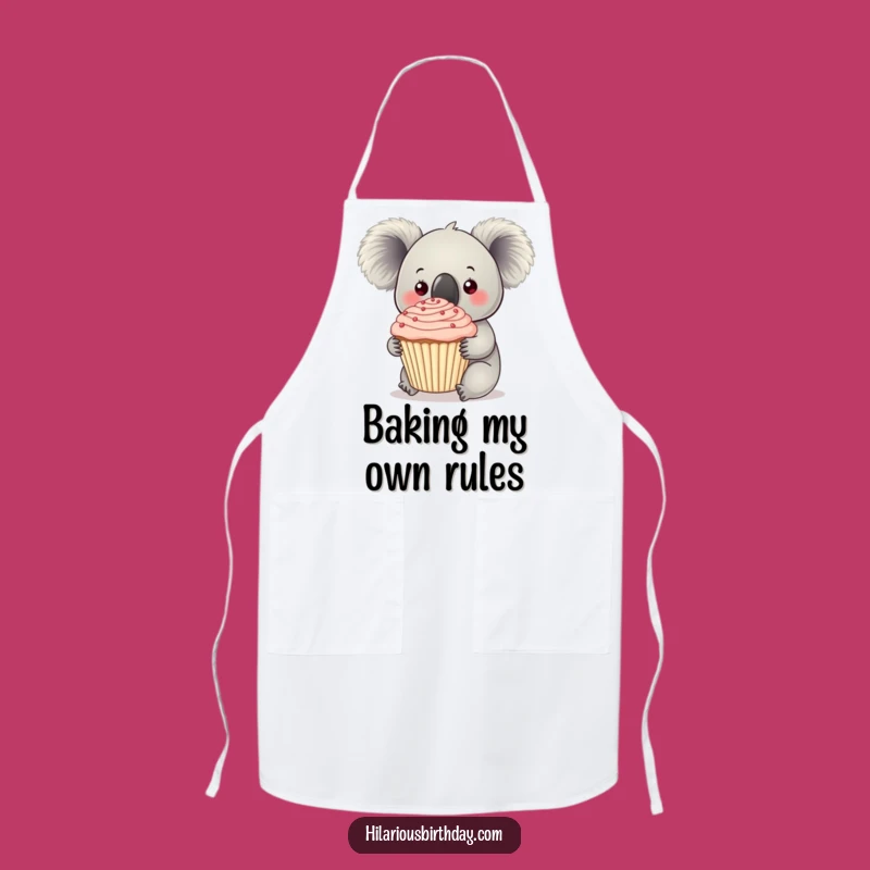 Funny Koala Cupcake Apron: Bake & Smile with Sweet Style!