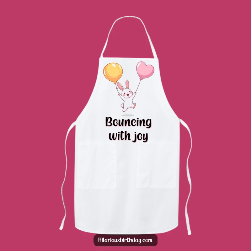 Funny Bunny Balloon Apron: Cheerful Character Cooking - Perfect Funny Gift for Bakers