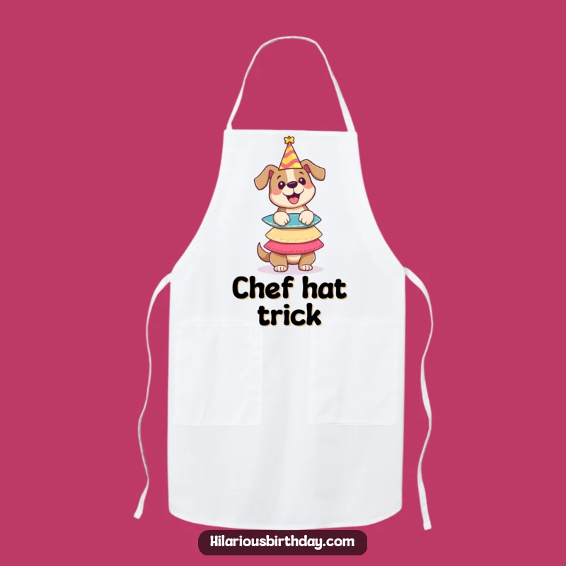 Funny Dog Party Hats Apron: Party Chef Pup - The Perfect Funny Gift