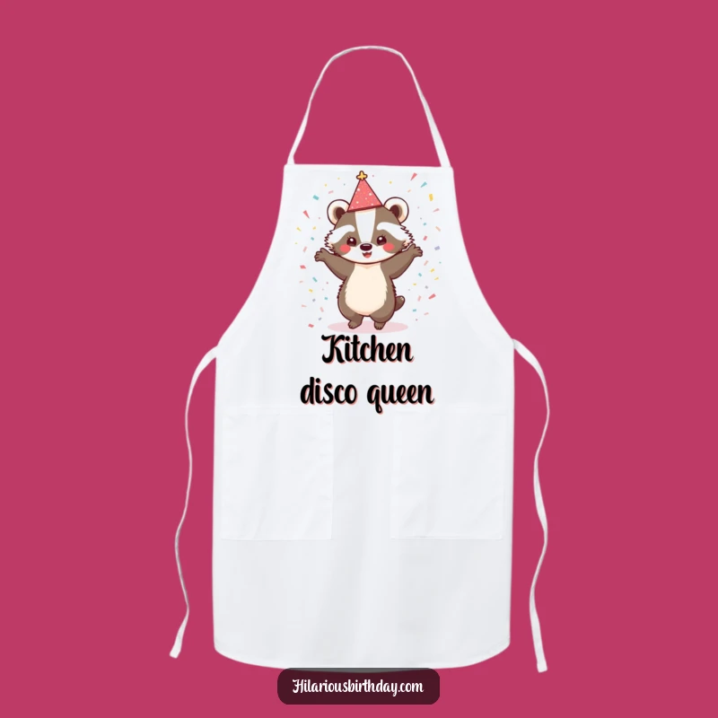 Funny Badger Dancing Apron: Chef of Sparkle, Perfect Party Prep Gift