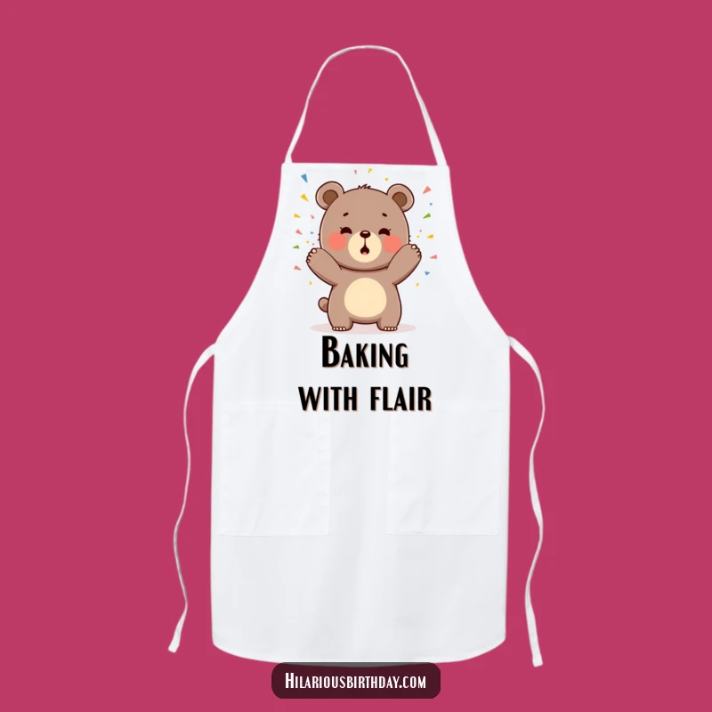 Funny Kawaii Bear Apron: Kitchen Confetti!, A Chef's Funny Gift!