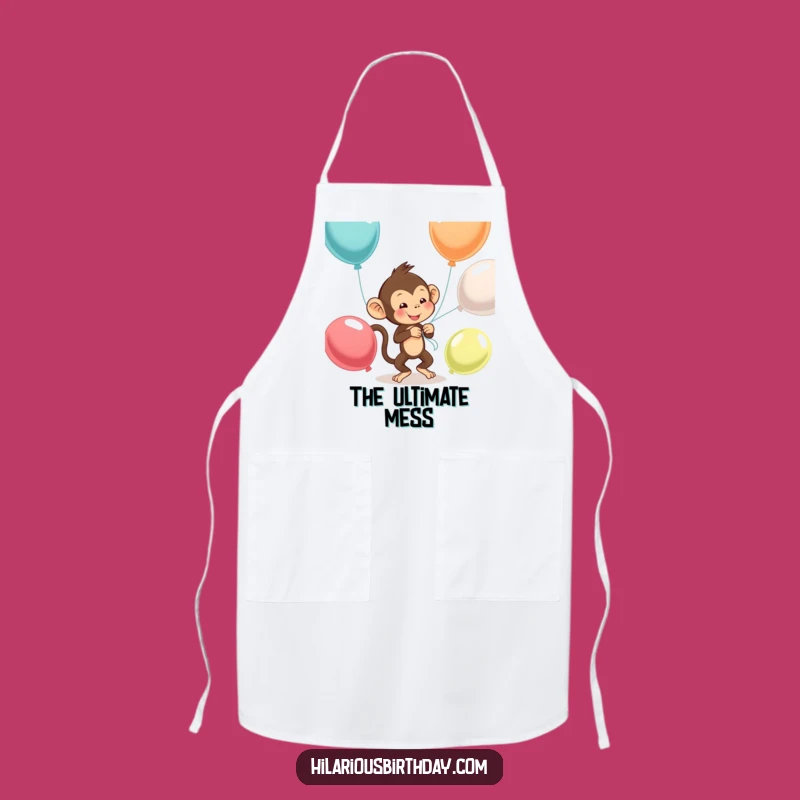 Funny Monkey Balloon Apron: Cook with Playfulness - Great Kitchen Gift