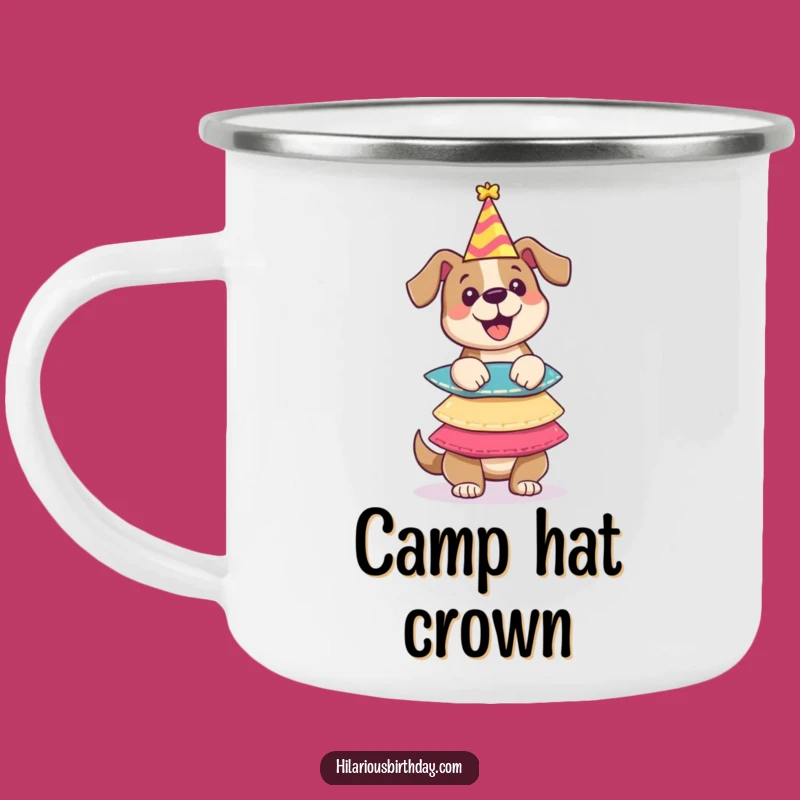 Funny Dog Party Hats Camping Mug: Trail Ready Fun - An Epic Funny Gift