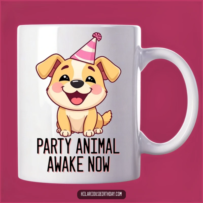 Funny Dog Party Hat Mug: A Hilarious Barking Gift for Dog Lovers