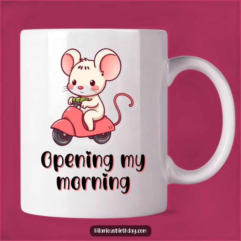 Kawaii Mouse Gift Ride Funny Mug Gift: Unwrap the Fun!