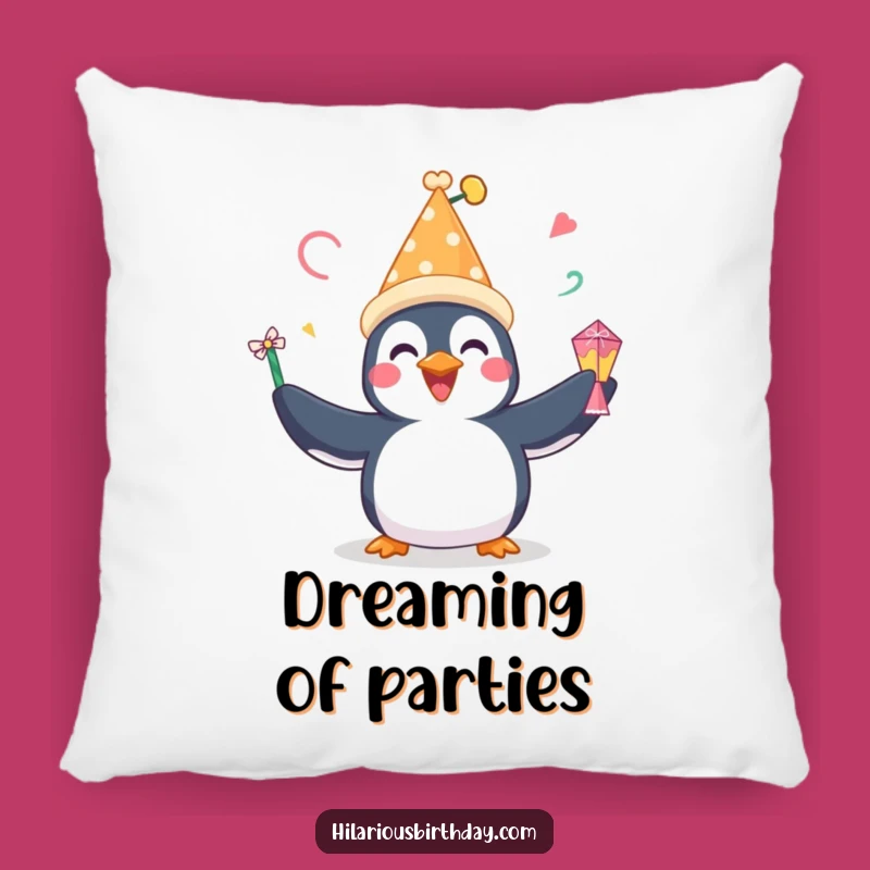 Funny Penguin Juggling Pillow: Festive Comfort, Perfect Fun Accent Gift