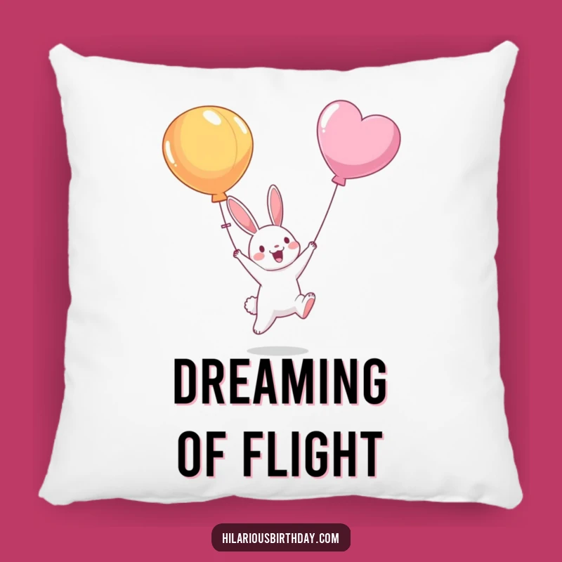 Funny Bunny Balloon Pillow: Cozy Character Cushion - The Cutest Funny Gift Ever