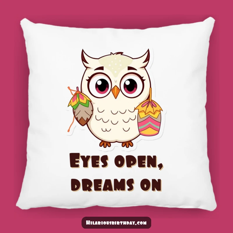 Funny Kawaii Owl Pillow: Cozy Comfort with a Shocking Piñata Design