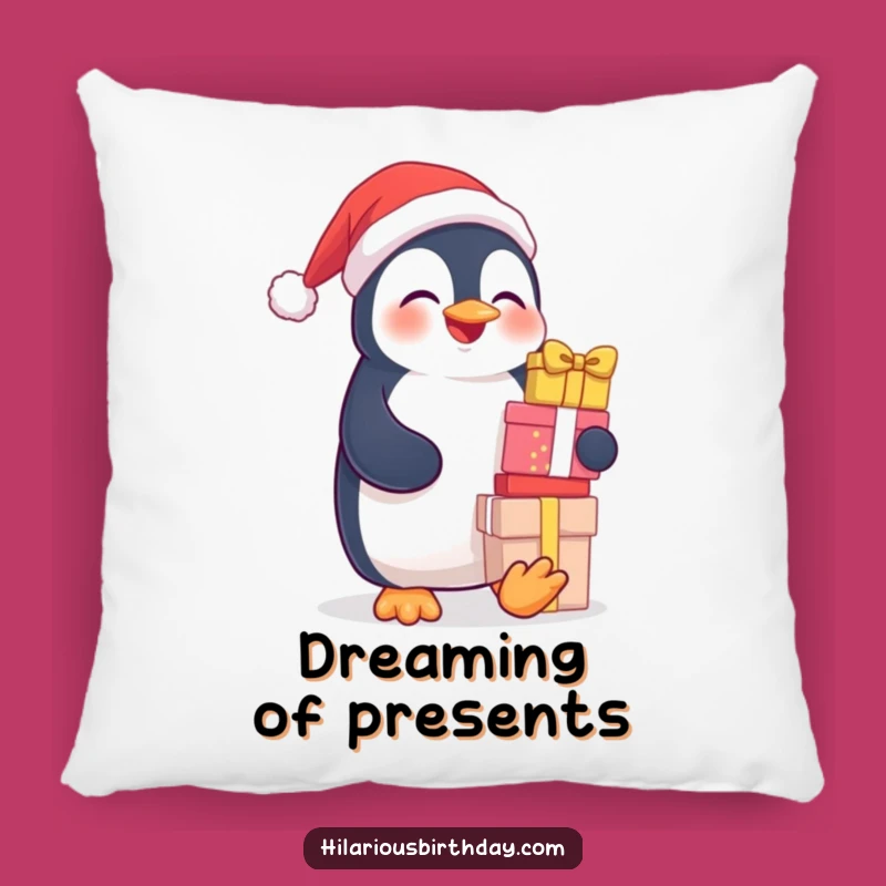 Funny Penguin Pillow: Soft Giggling Gift Stacker, Cozy Humorous Accent for Your Couch