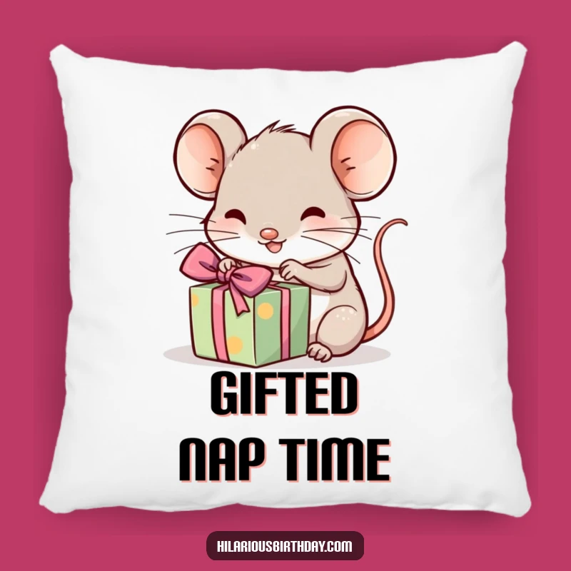 Cute Funny Kawaii Mouse Gift Pillow - Cozy Present Companion Gift