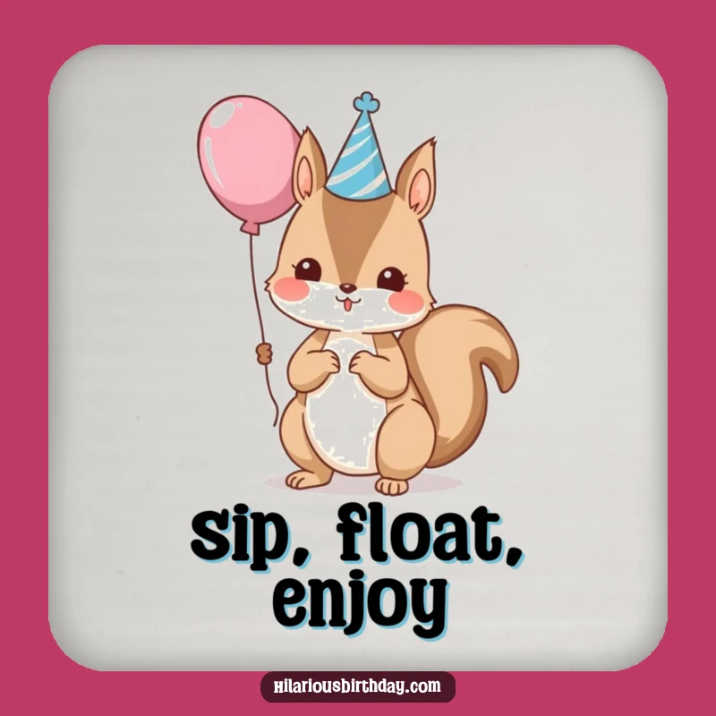 Funny Kawaii Squirrel Party Coaster - Festive Table Protection Gift