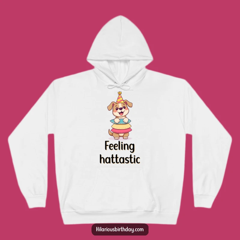 Funny Dog Party Hats Hoodie: Cozy & Comical Pup - Ideal Funny Gift for Comfort