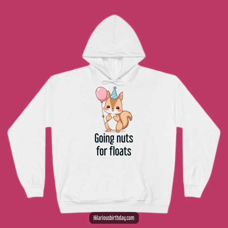 Cozy Funny Kawaii Squirrel Party Hoodie - Warm Festive Wear Gift
