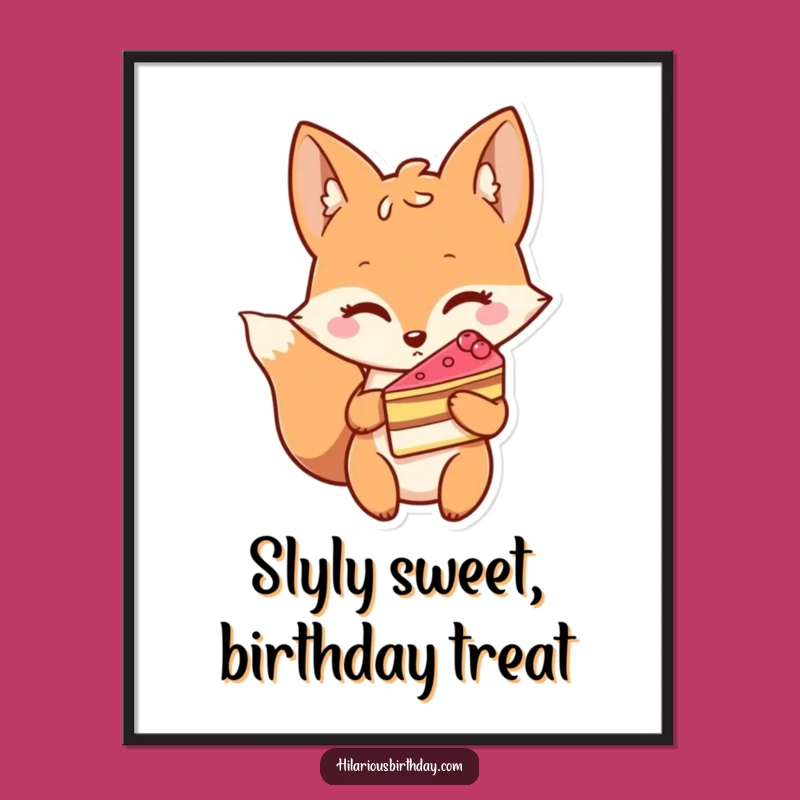 Free Printable Fox Art: Funny Downloadable Gift for a Sly Touch