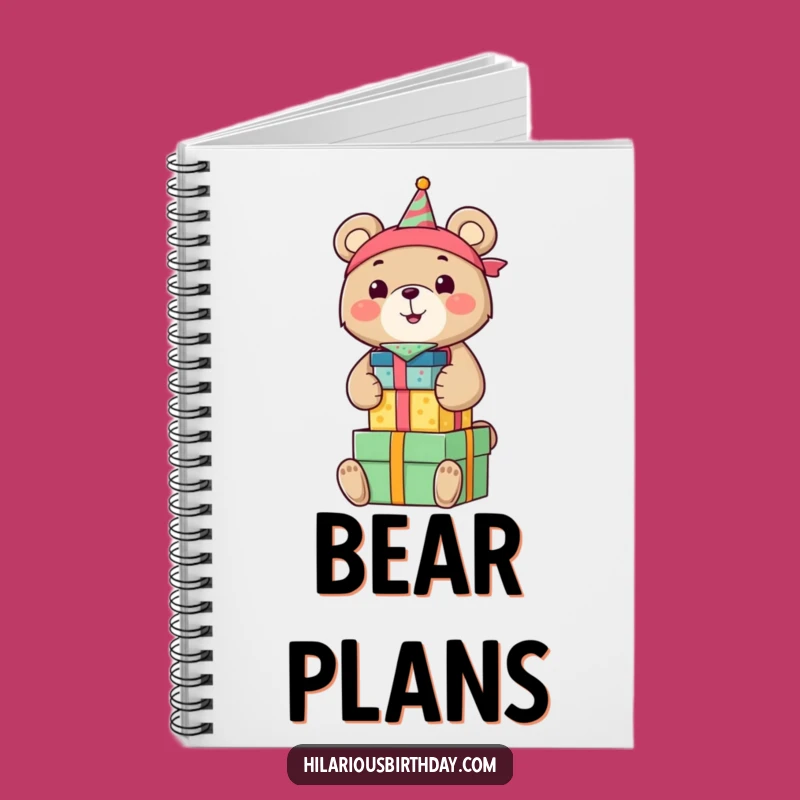 Funny Bear Birthday Notebook: Jot Down Gift Ideas with This Happy Bear