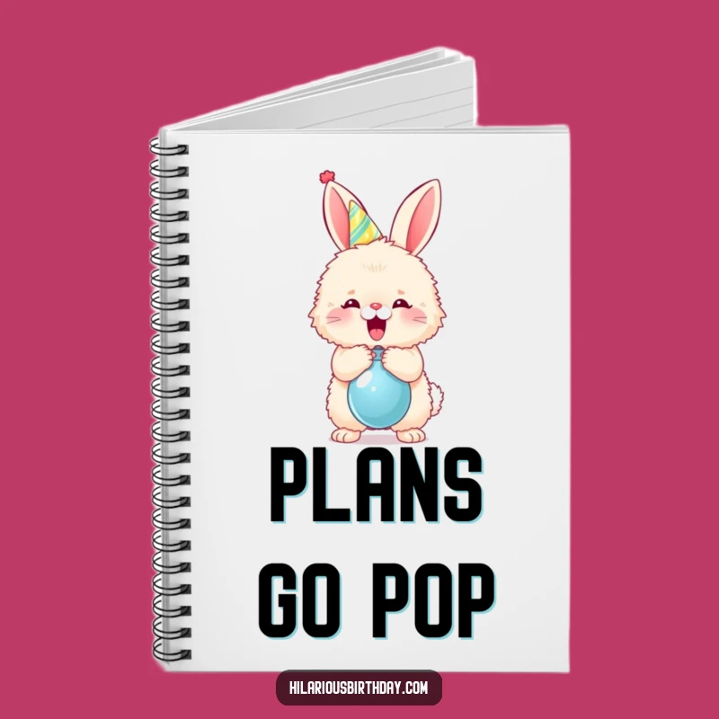 Funny Bunny Party Notebook - Plan Your Fun, Gift