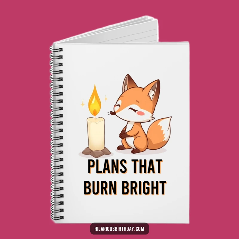 Funny Fox Birthday Notebook: Determined Journal, Perfect Funny Gift!