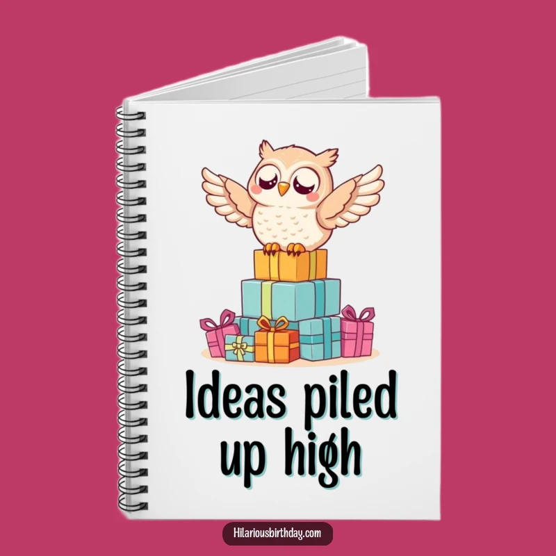 Funny Owl Gift Notebook: Delighted Journal, Perfect Funny Gift!