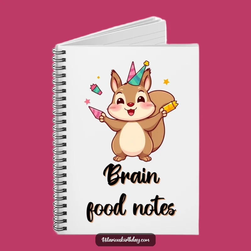 Funny Squirrel Juggling Notebook: Energetic Notes, Fun & Humorous Diary!