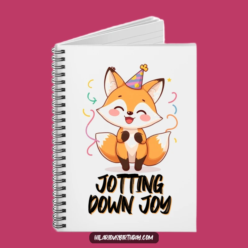 Funny Fox Party Notebook: Jot Down Ideas with this Cheerful Character's Festive Flair