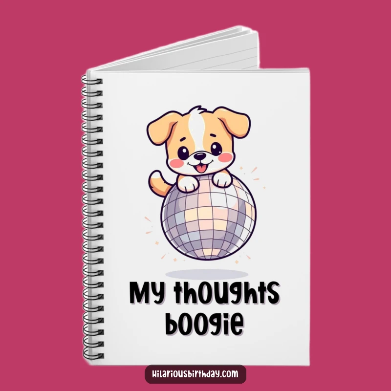 Kawaii Dog Disco Notebook Funny Gift: Jot Down Your Grooves!
