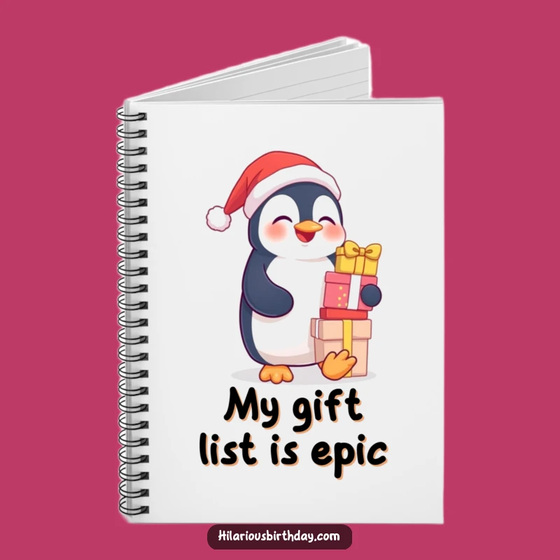 Funny Penguin Notebook: Blank Pages for Giggling Gift Ideas, Humorous Journal