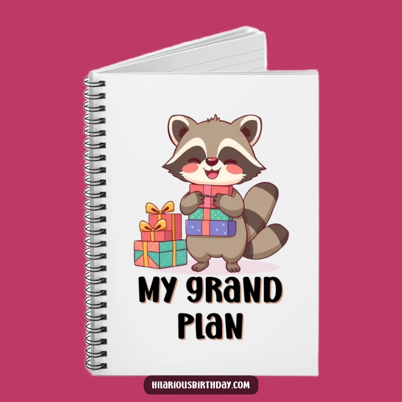 Funny Joyful Raccoon Notebook: Jot Gift Ideas, a Great Fun Writing Gift
