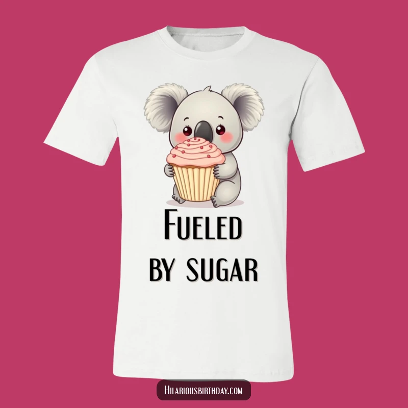 Funny Koala Cupcake T-Shirt: Wear Your Sweetest Cravings Proudly!