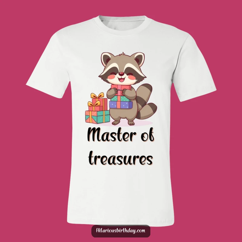 Funny Joyful Raccoon T-Shirt: Gift Balancing Fun, a Comfy, Funny Gift
