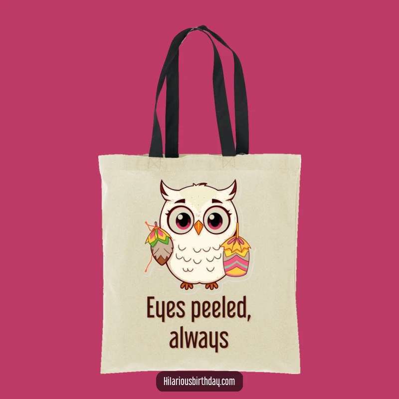 Funny Kawaii Owl Tote Bag: Carry Your Surprises with Cute Piñata Style