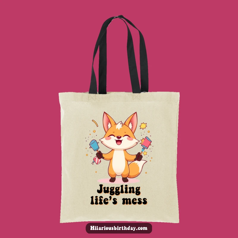 Funny Fox Popper Tote Bag: Carry Your Party Supplies, A Perfect Funny Gift