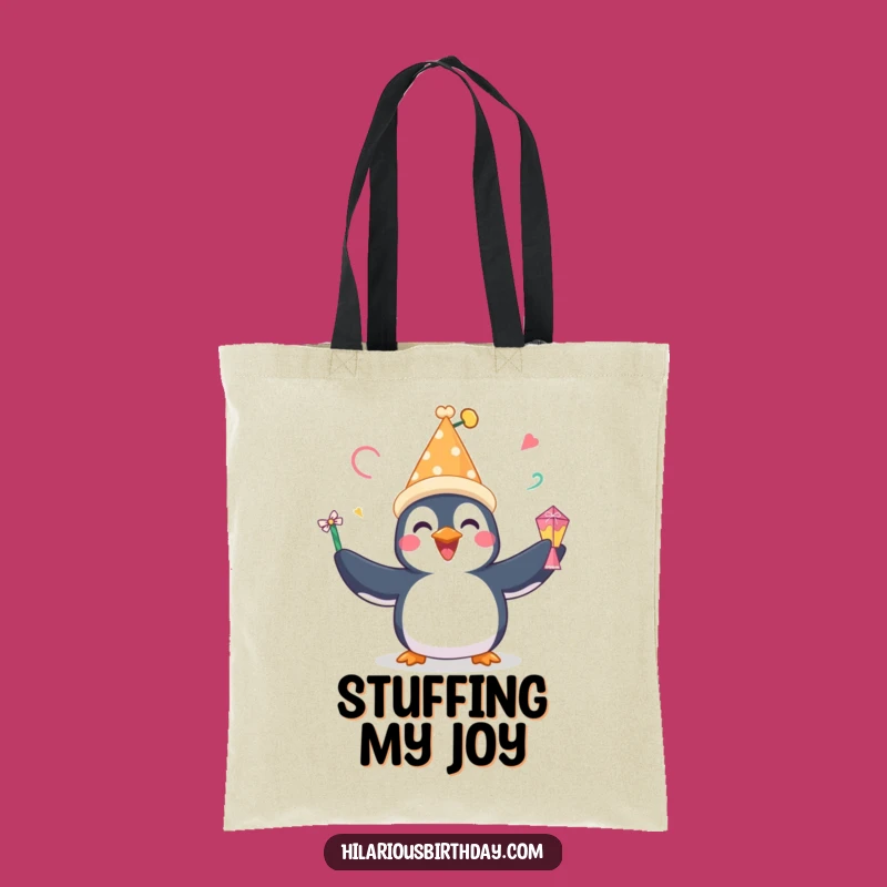 Funny Penguin Juggling Tote Bag: Festive Accessory, Perfect Party Carryall Gift